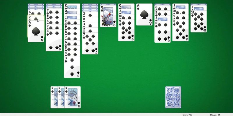 Gợi ý cách di chuyển hiệu quả khi chơi Solitaire 